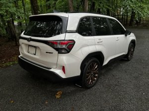 Subaru Forester Mud Flaps - Rally Armor - UR Black with Metallic Black Logo - Black - `25-`27